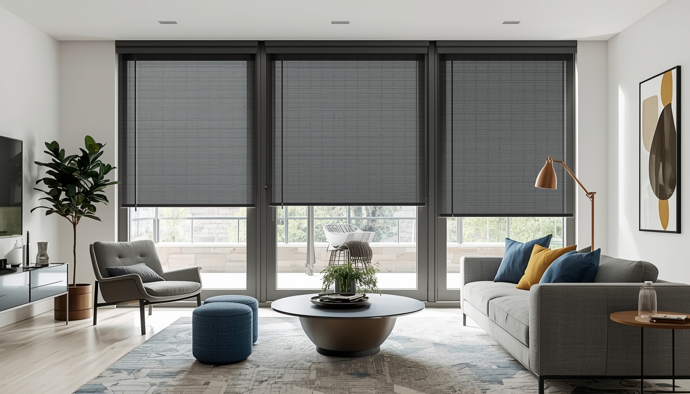 Premium motorized roller blinds for modern interiors