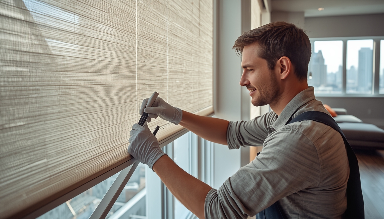 Professional installation of custom blinds in Berlin home